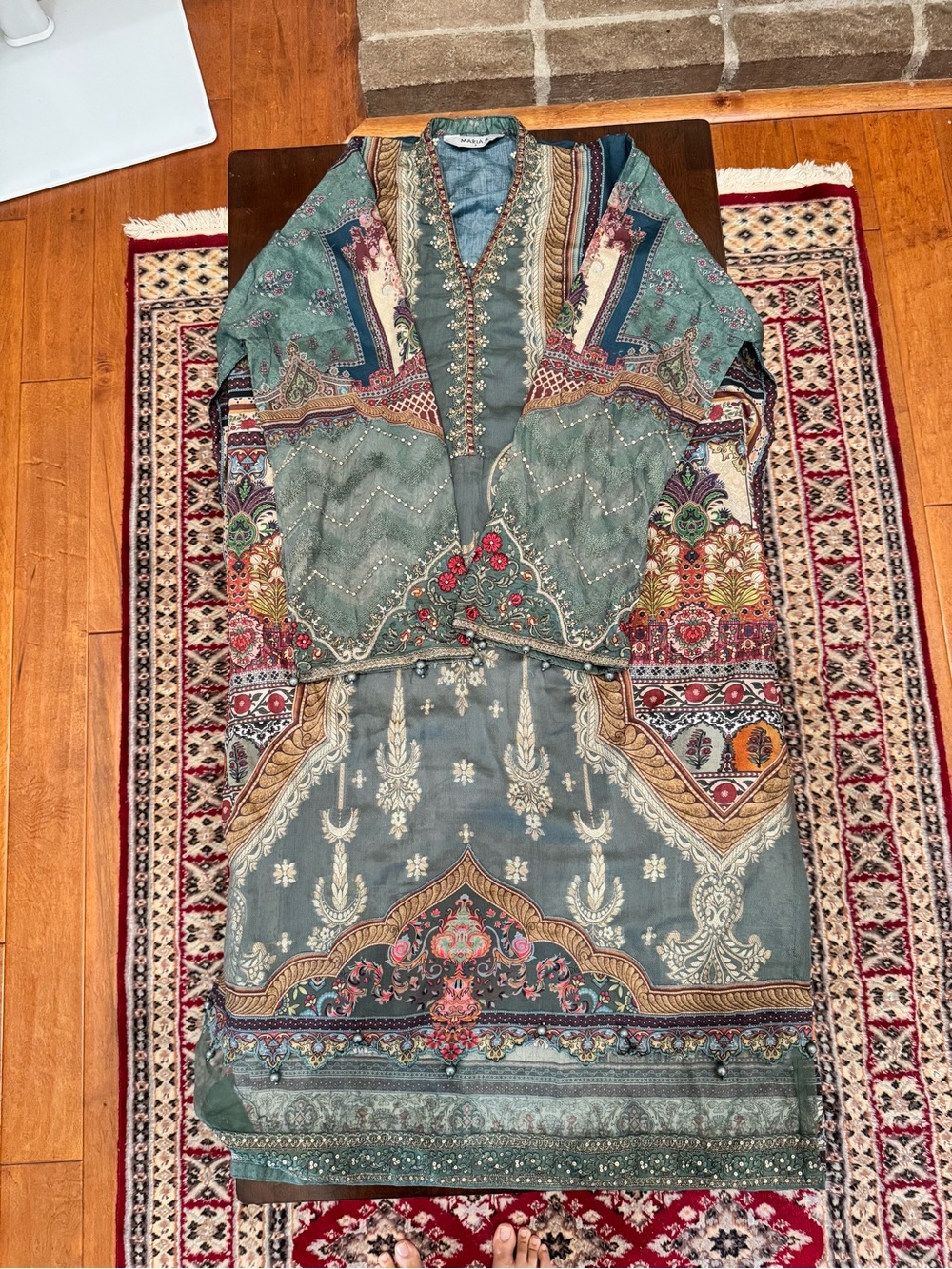 Maria B Luxury Printed 3PC Pakistani Suit Small
